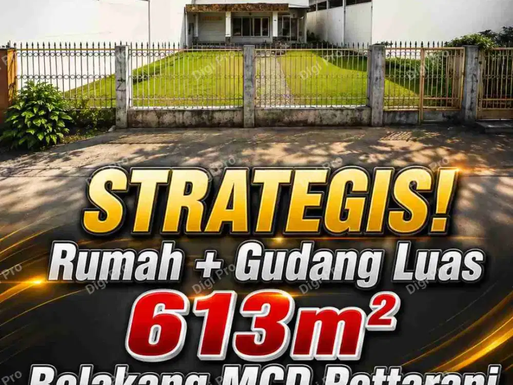Dijual Rumah + Gudang (20x30) Dekat Mcd AP. Pettarani. SHM