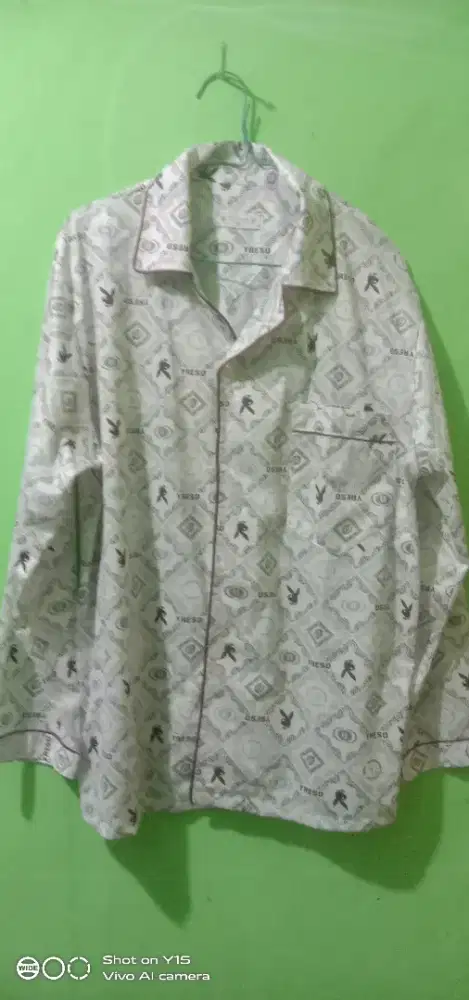 1 stell pyama pria bahan katun size L