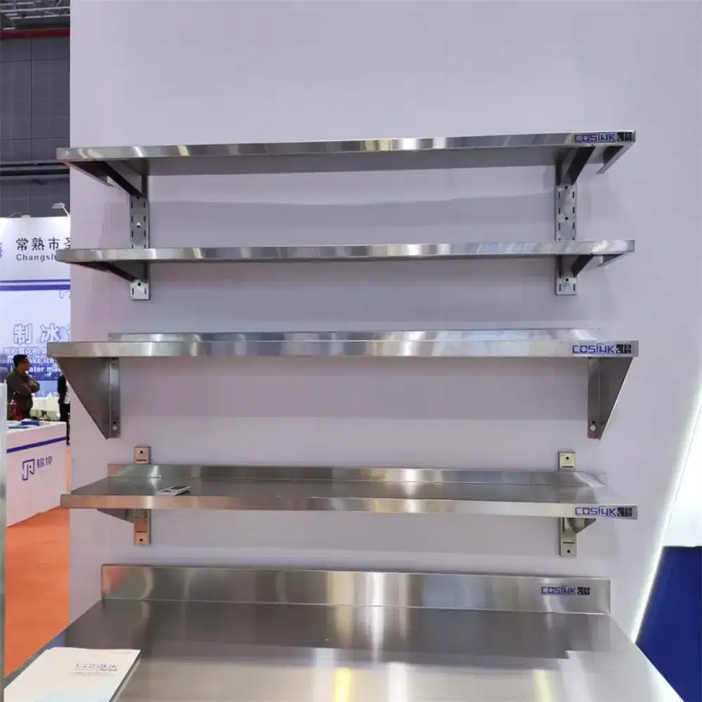 Rak Dinding Dapur Stainless Steel Wall Mounted Rack