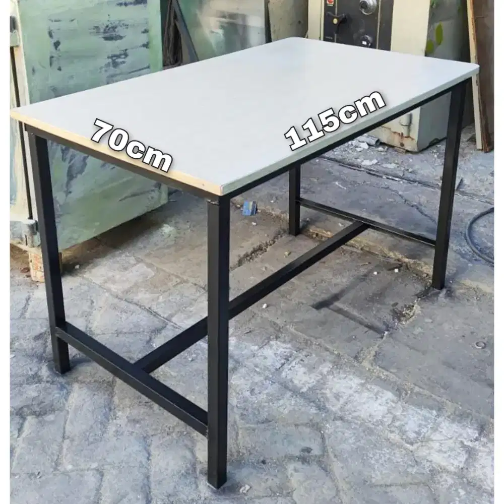 Second Meja Makan ukuran 70x115 Meja kerja meja Outdoor