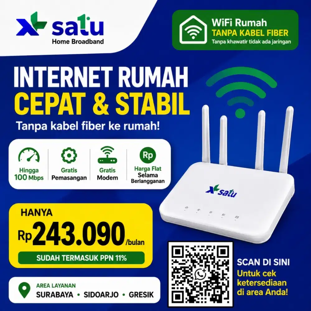 Rumah Belum Ada Fiber? Tetap Bisa Pasang WiFi!