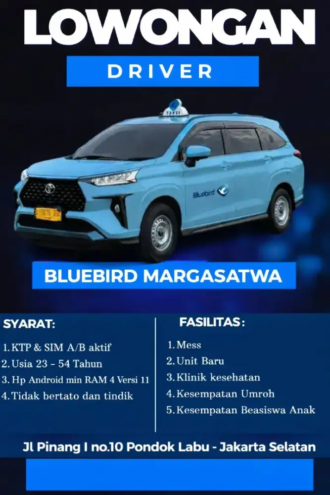 Loker pengemudi taksi online