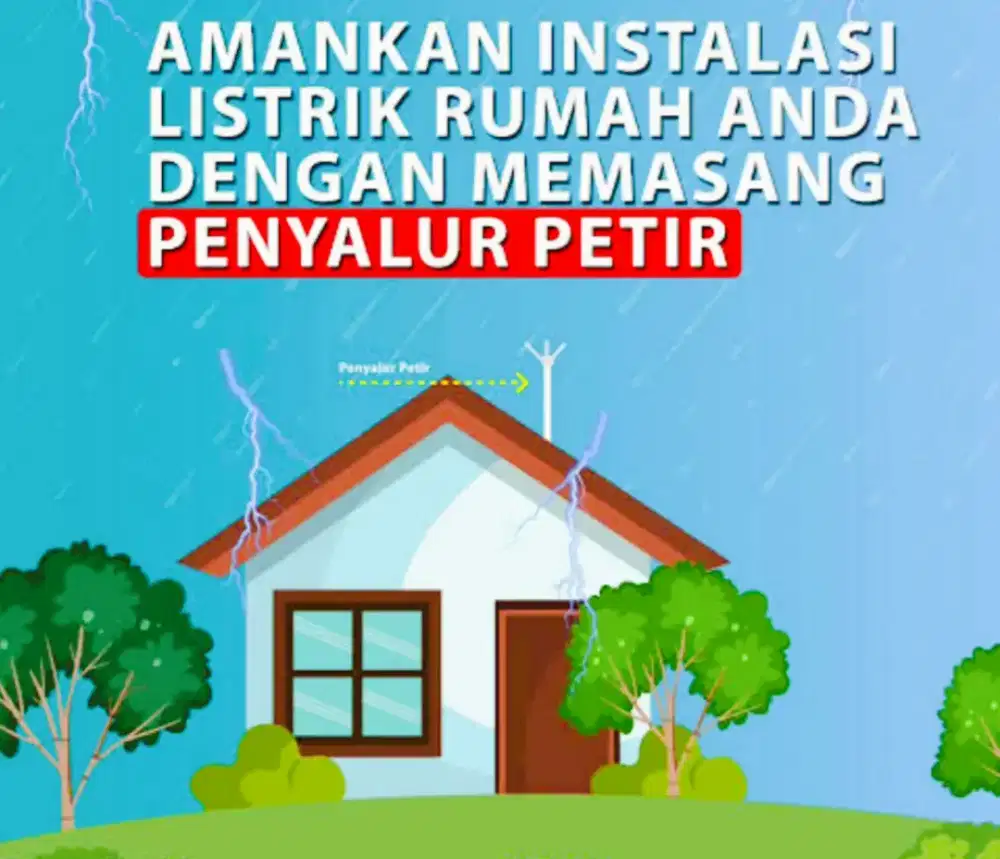 Promo Paket Pasang Anti Petir Dan Instalasi Rapih