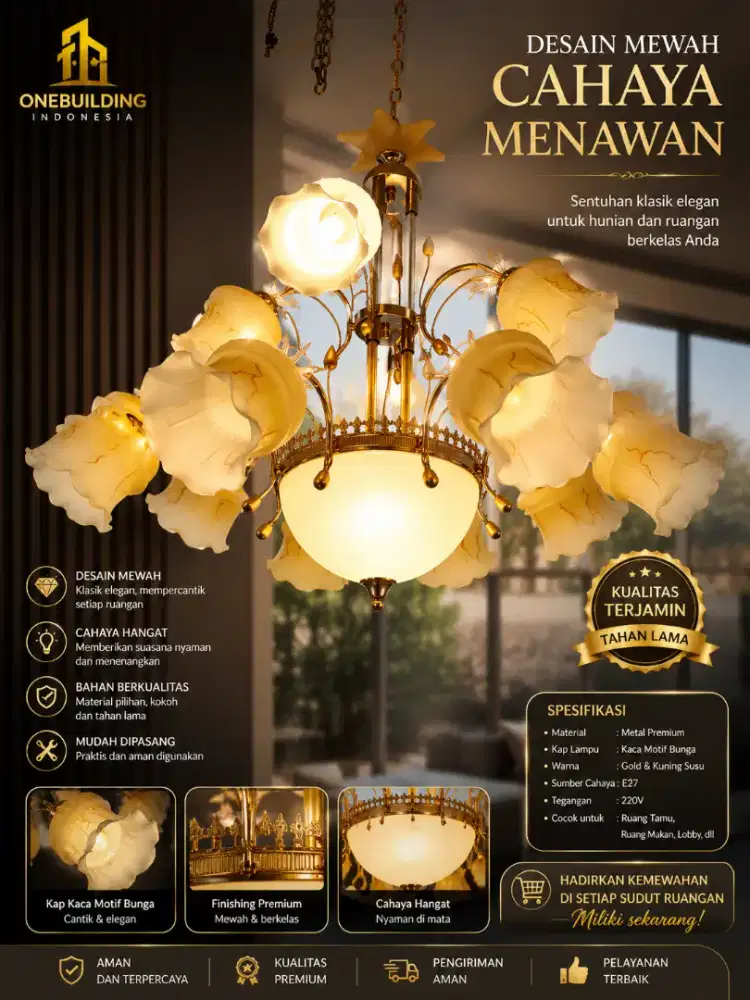 Promo dihari  kemerdekaan kami readykan lampu hias murah berwalitas