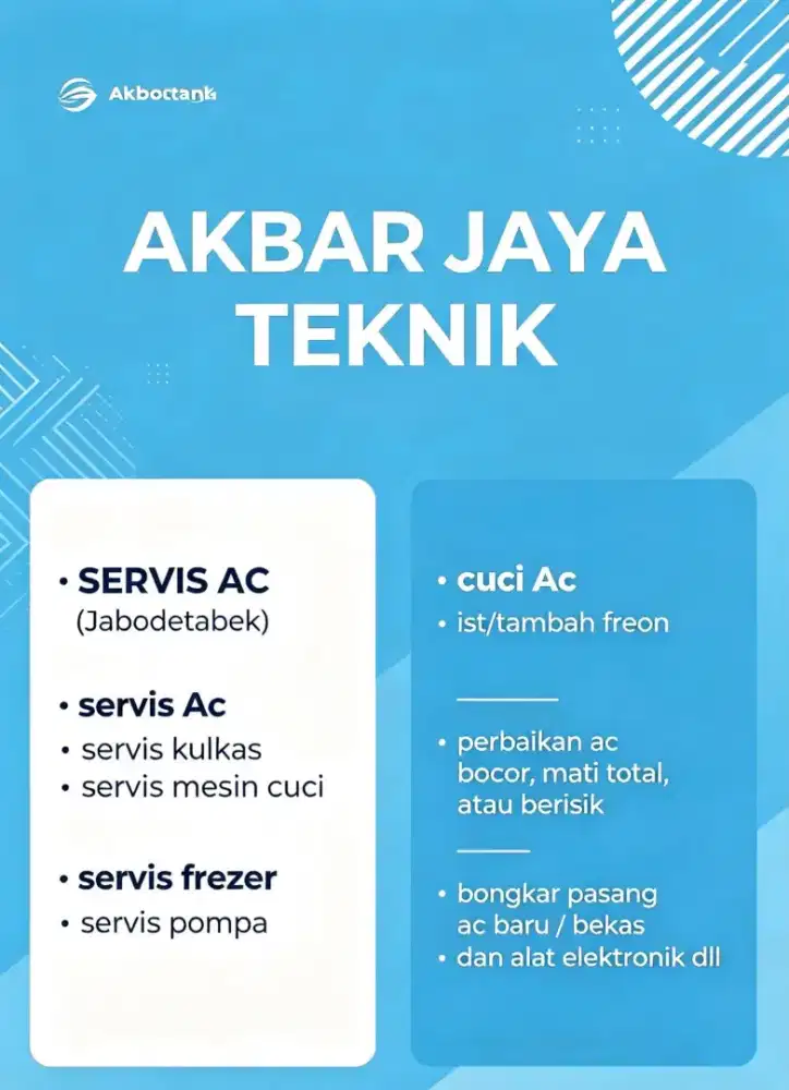 Jasa panggilan service AC kulkas mesin cuci flezer pompa air dll