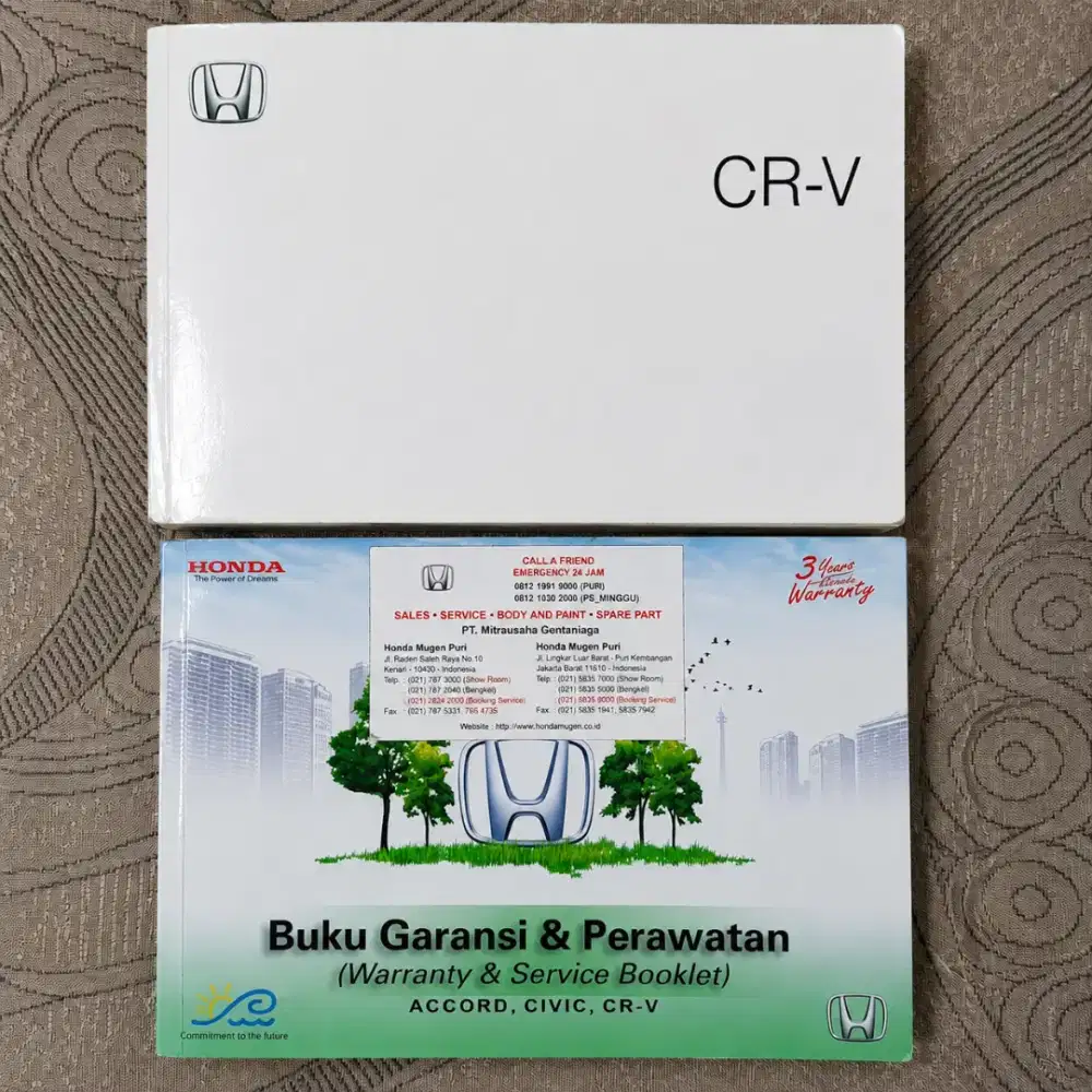 Buku Pedoman/Manual book&Servis CRV 2007 - 2012