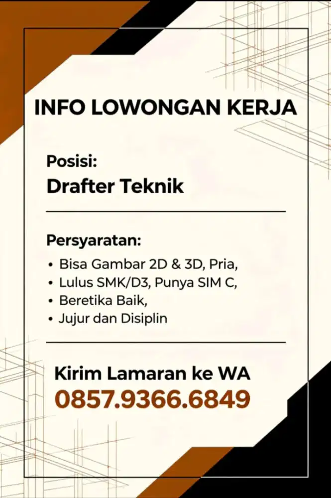 Info Lowker Drafter Teknik