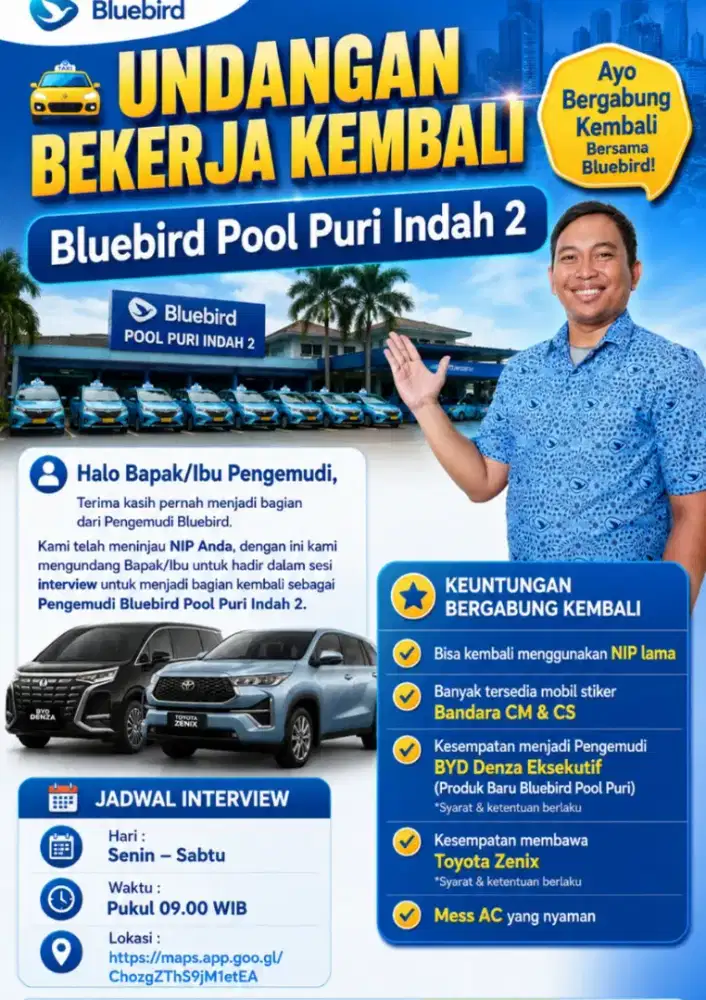 Lowongan driver taksi eksekutif bandara