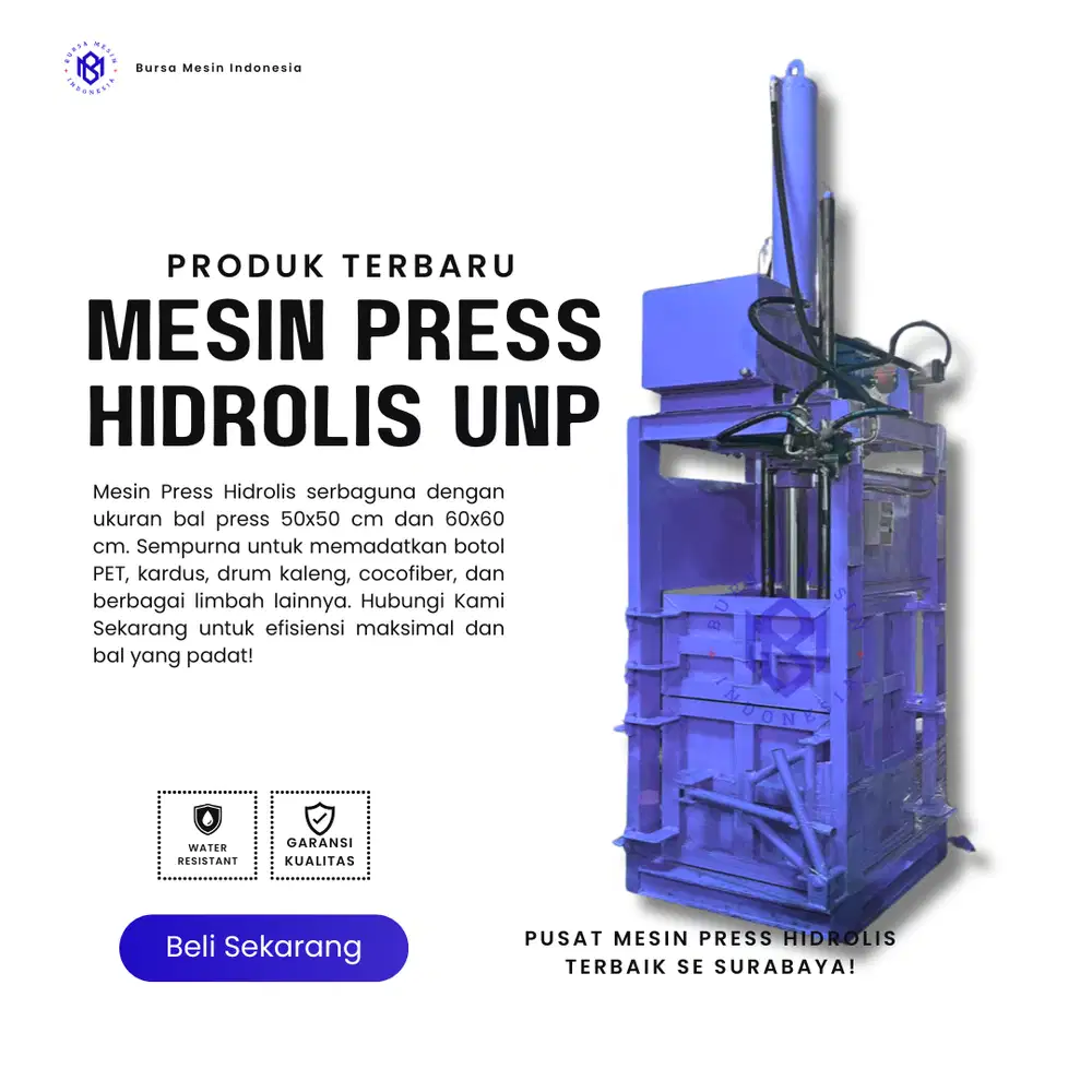 MESIN PRESS HIDROLIS UNP - BARU - TERMURAH