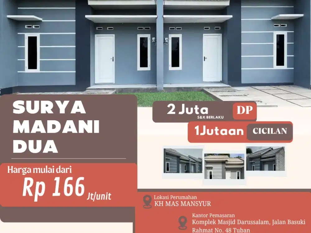Rumah Subsidi Surya Madani Dua – Hunian Nyaman, Harga Terjangkau, Proses Mudah