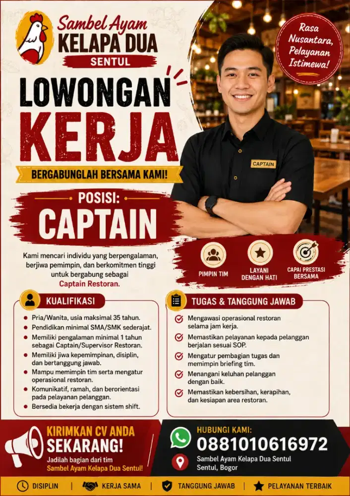 Lowongan Pekerjaan Captain