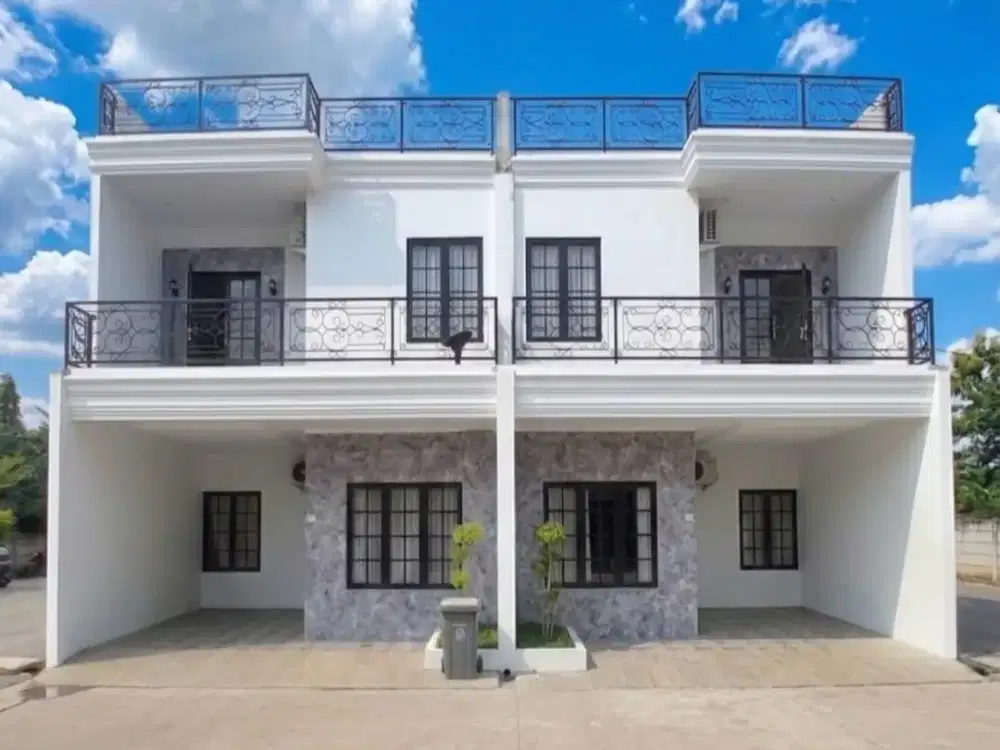 hemat belasan juta! rumah 2 lantai minimalis elegan dg rooftop garden