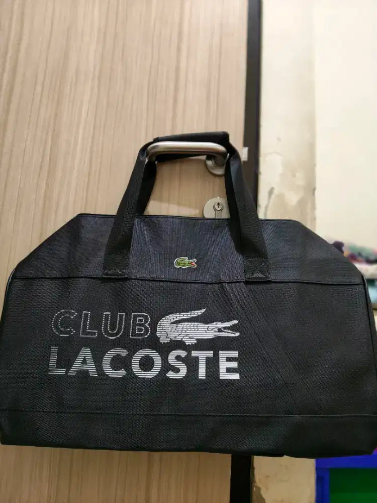 Tas Travel / Duffel Bag Lacoste Black Original