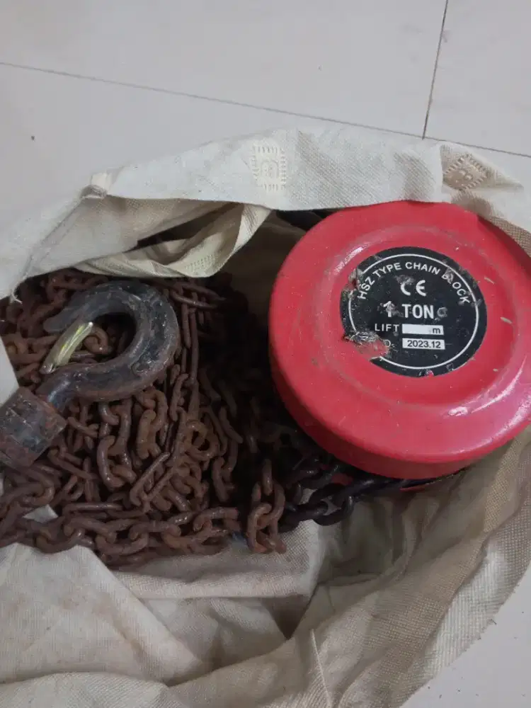 Takel 1 ton panjang rantai 3 meter