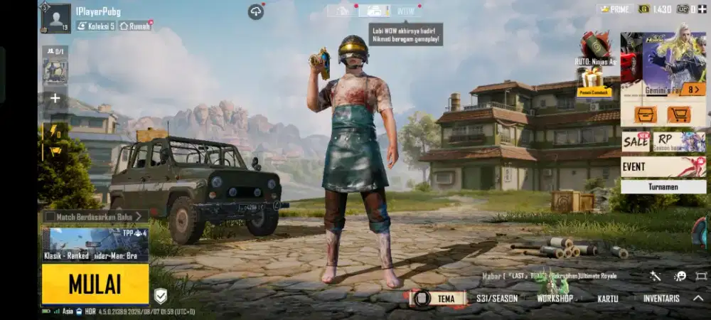 Akun polosan PUBG mobile