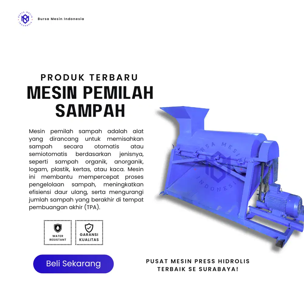 MESIN PEMILAH SAMPAH - BARU - TERMURAH