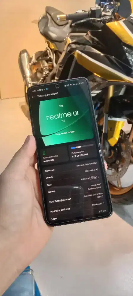 realme c75 8/256 G92Max IP69 90Hz 6000mAh - Fullset Ori - Mulus