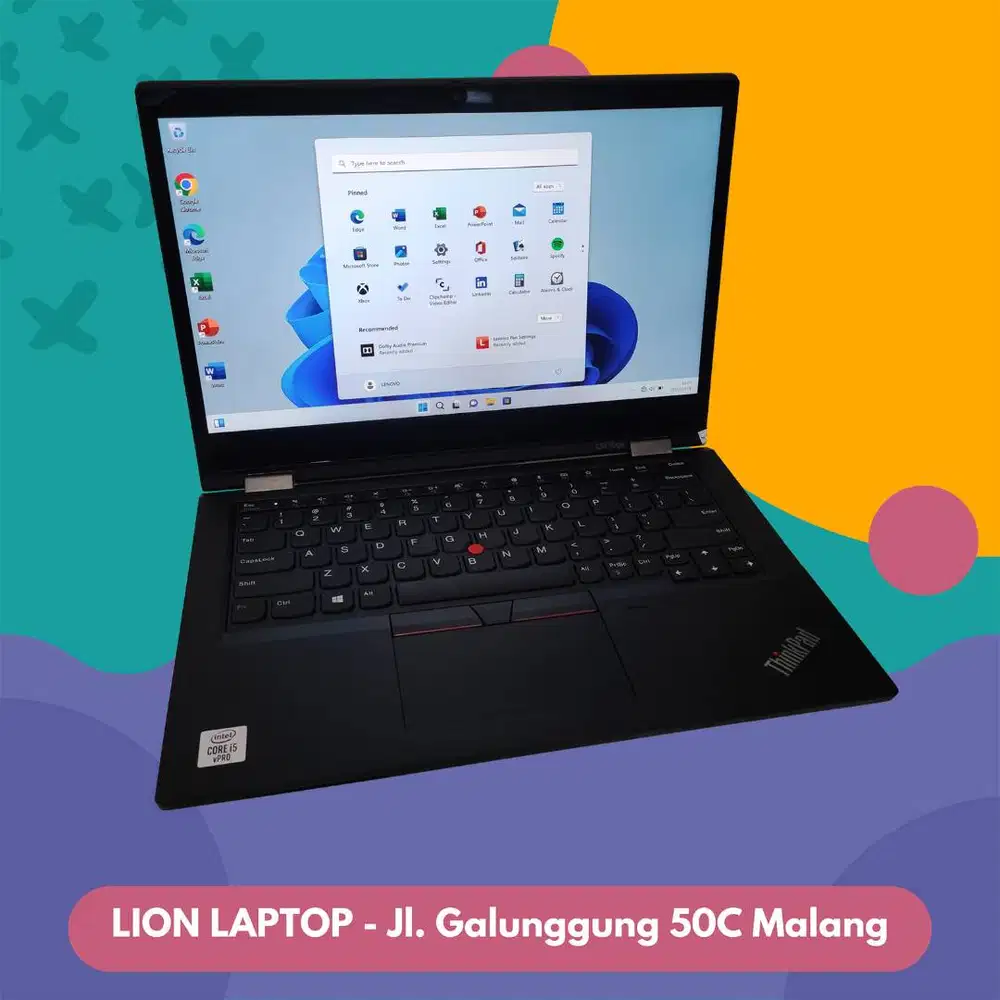 RAM 16GB Core i5 Gen10 Flip 360° SSD 256GB Lenovo Thinkpad YOGA L13 [0
