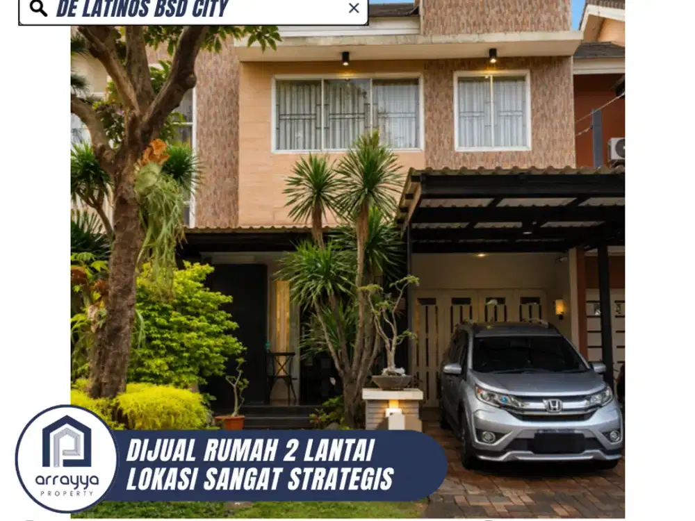 DIJUAL RUMAH CANTIK 2 LANTAI SIAP HUNI LOKASI STRATEGIS DI DELATINOS BSD CITY (ARB139)