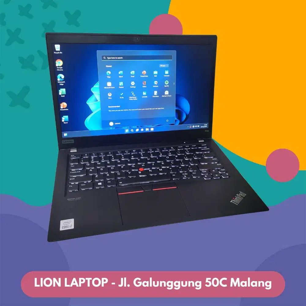 RAM 16GB Core i7 Gen 10 Slim SSD 256GB Lenovo Thinkpad T14S [07|08]