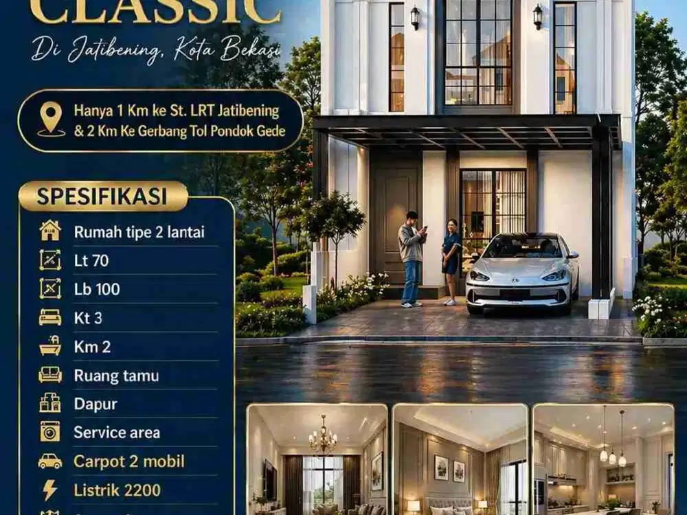 DIJUAL RUMAH STRATEGIS SIAP HUNI JATIBENINH BEKASI