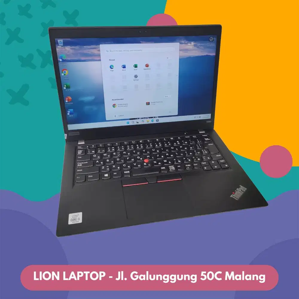 i5 GEN 10 Murah RAM 8GB Lenovo Thinkpad X390 [07|08]