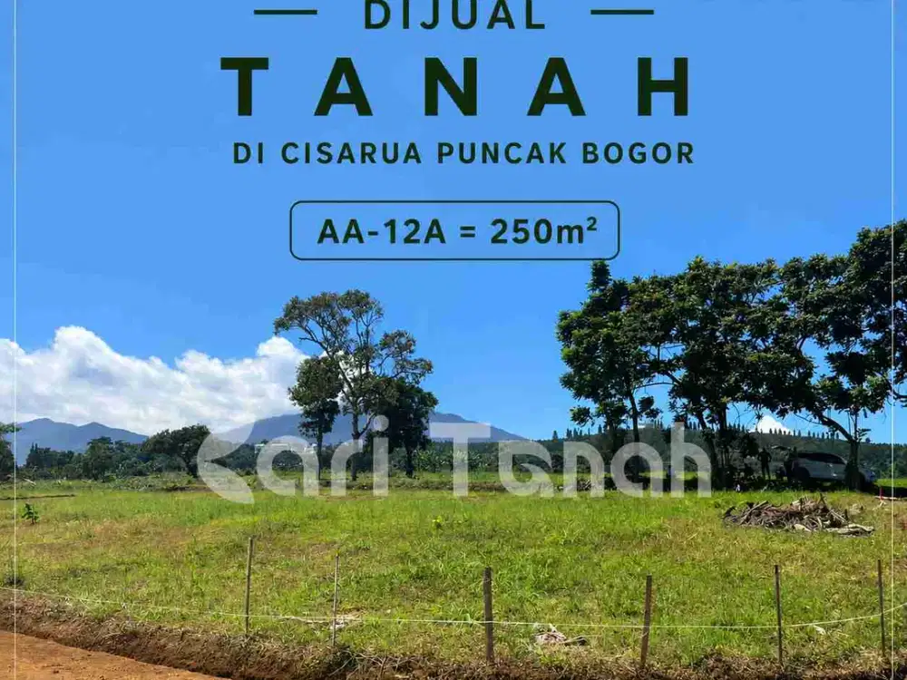Tanah di kopo cisarua puncak dekat jalan raya