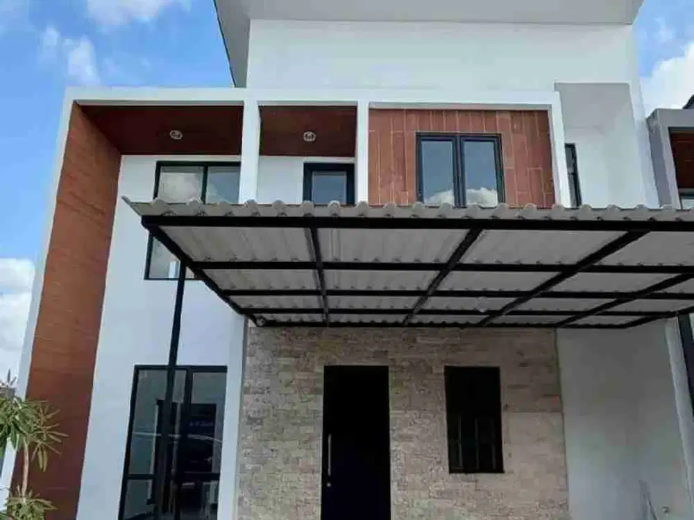 Rumah dua lantai masih baru siap huni di sewa