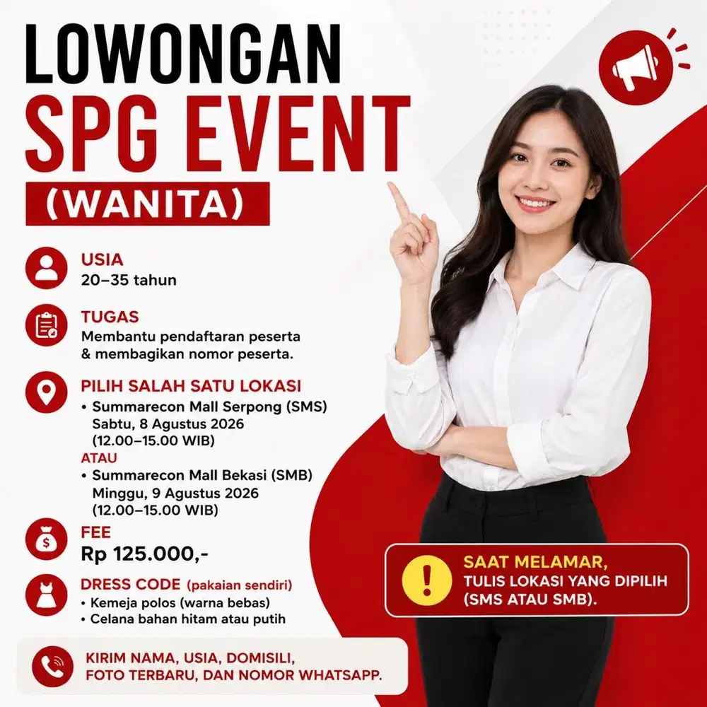 SPG EVENT 3 JAM 150 RIBU