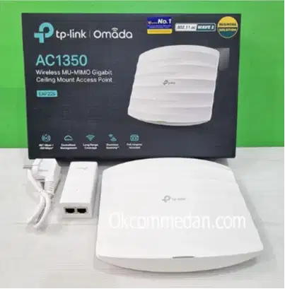 TP-Link EAP225 AC1350 Access Point Dual Band Gigabit MU-MIMO PoE Omada