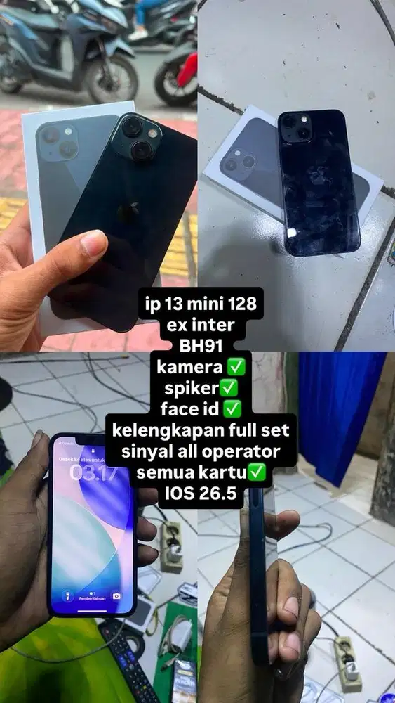 jual ip 13 mini 128 inter all oprator