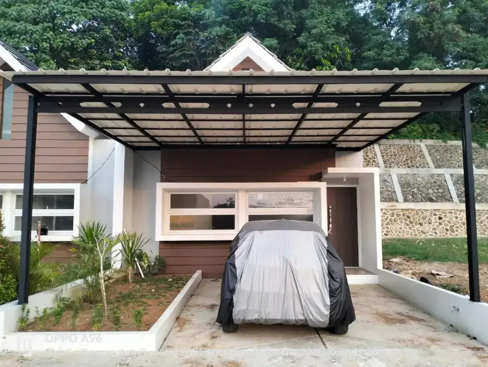 Kanopi alderon terpasang