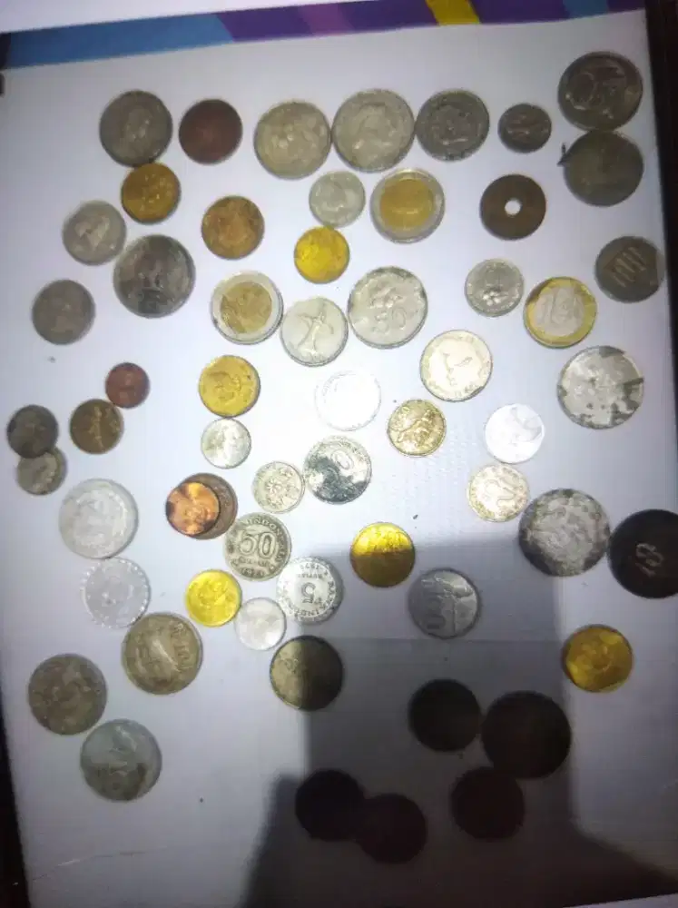 Uang koin kuno/lama dari berbagai negara borongan murah angkut semua