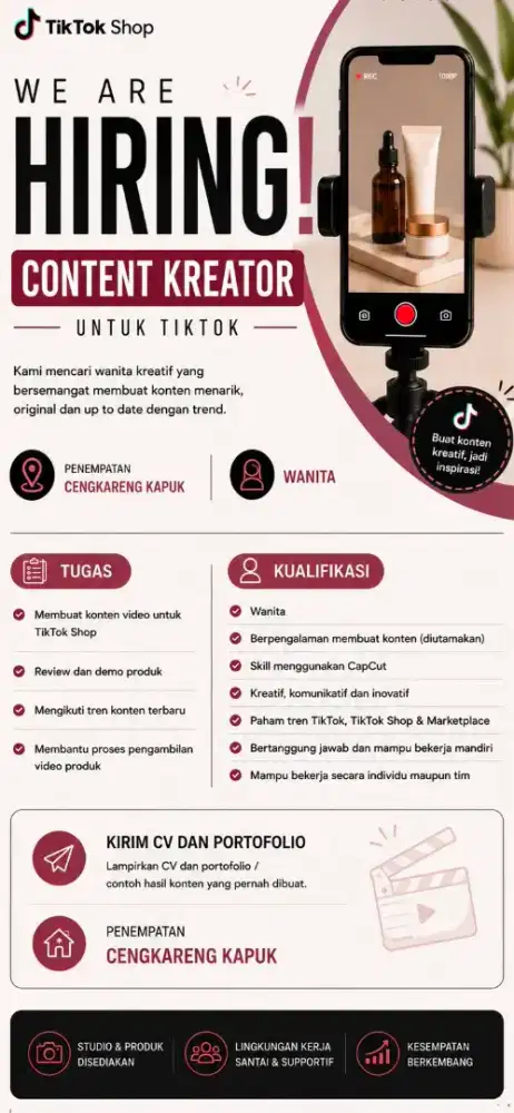 LOWONGAN KERJA – CONTENT CREATOR MARKETPLACE