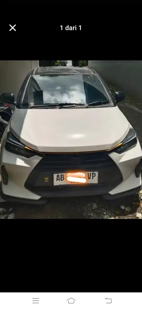 Agya G 2024 MT white 2024 awal plat AB
