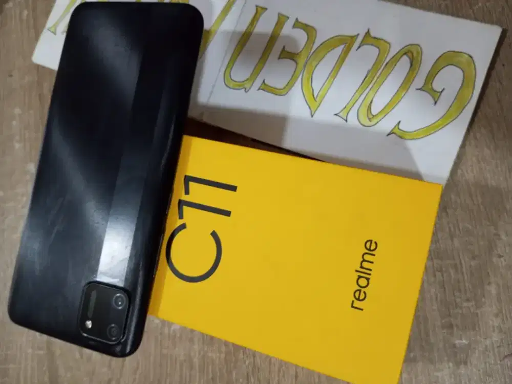 Realme C11-4G.Ram 2/32GB.13MP.ORI.GOLDEN PONSEL