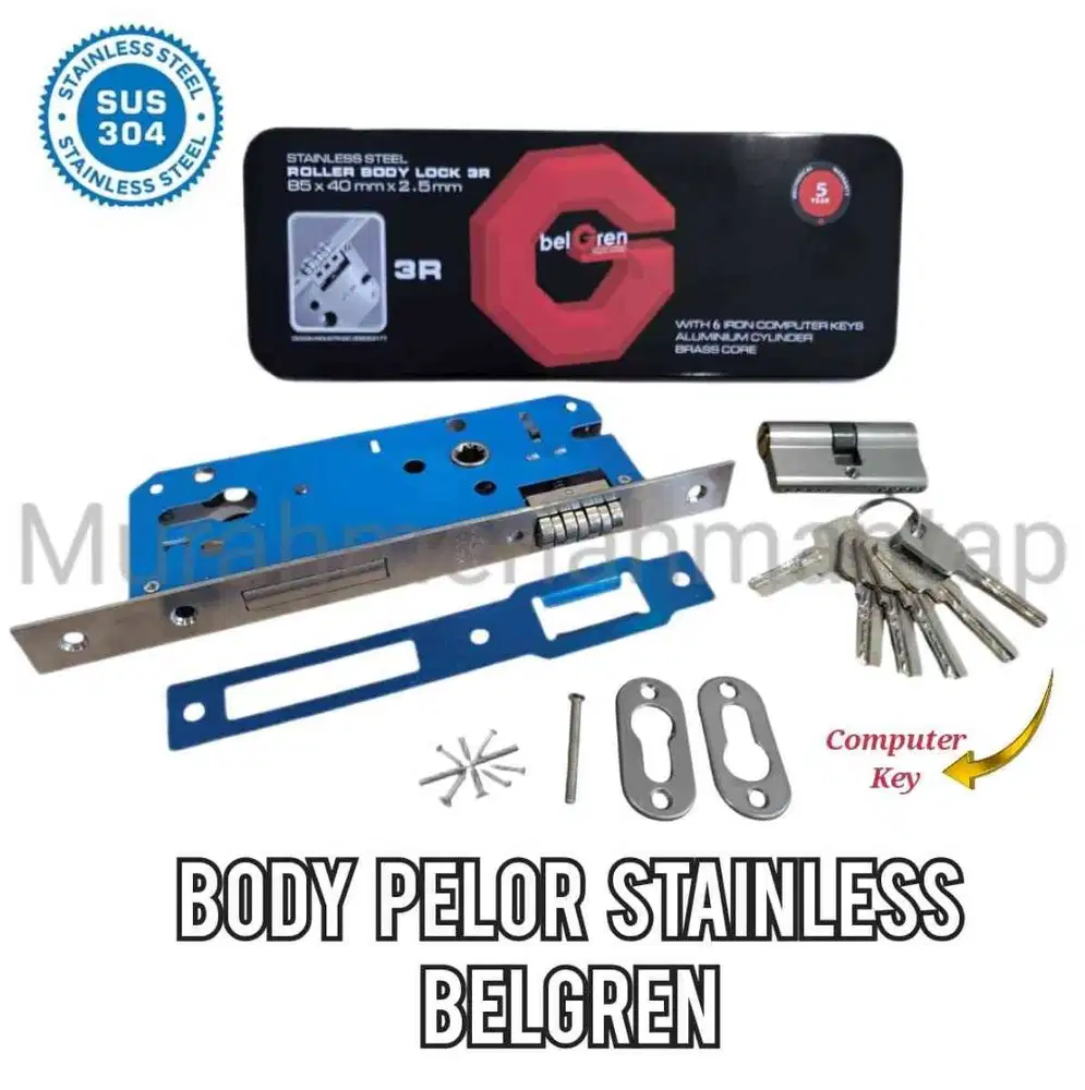 BODY PELOR STAINLESS BELGREN  / BODY ROLLER SRAINLESS