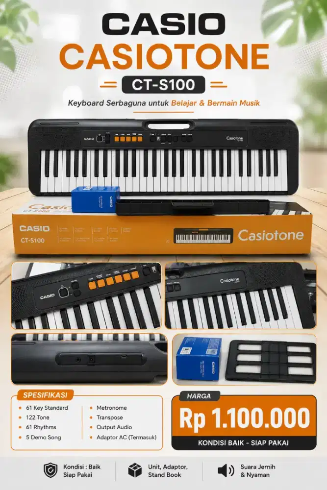 Keyboard Casio CTS100 Fullset