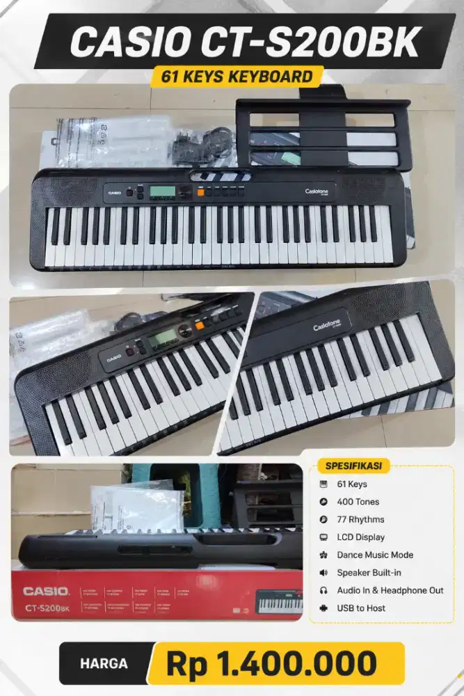 Keyboard Casio CTS200 Fullset