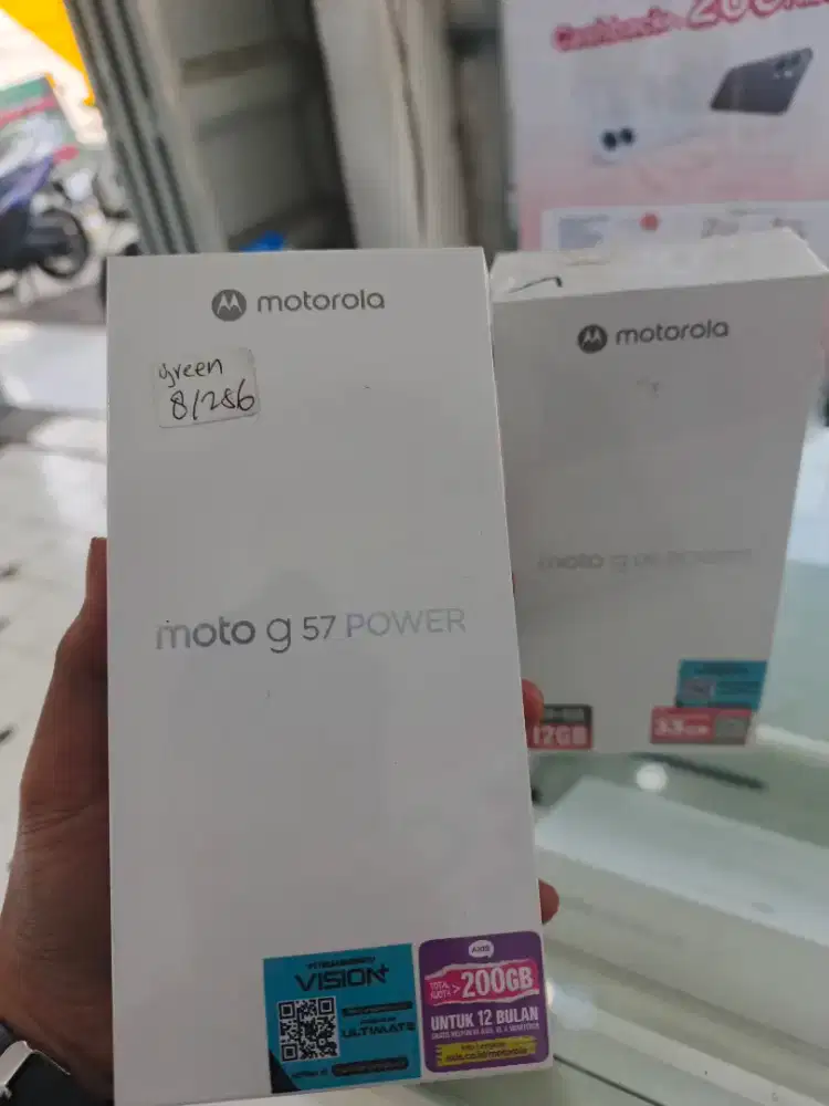 Motorolla G57 5G segelbox resmi
