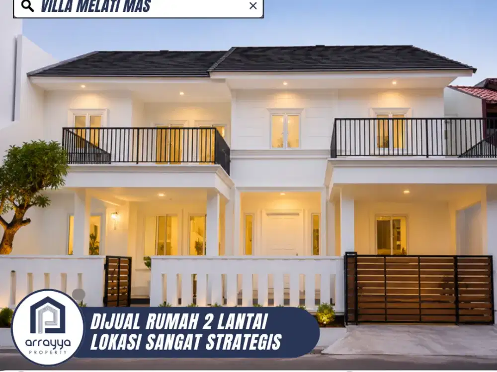 DIJUAL/DISEWAKAN RUMAH CANTIK SIAP HUNI DI VILLA MELATI MAS (EN712)
