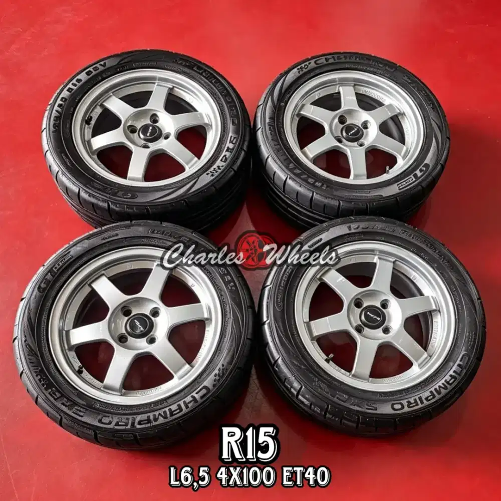 JUAL VELG + BAN SX2 R15 4X100 JAZZ SIGRA CALYA YARIS DLL