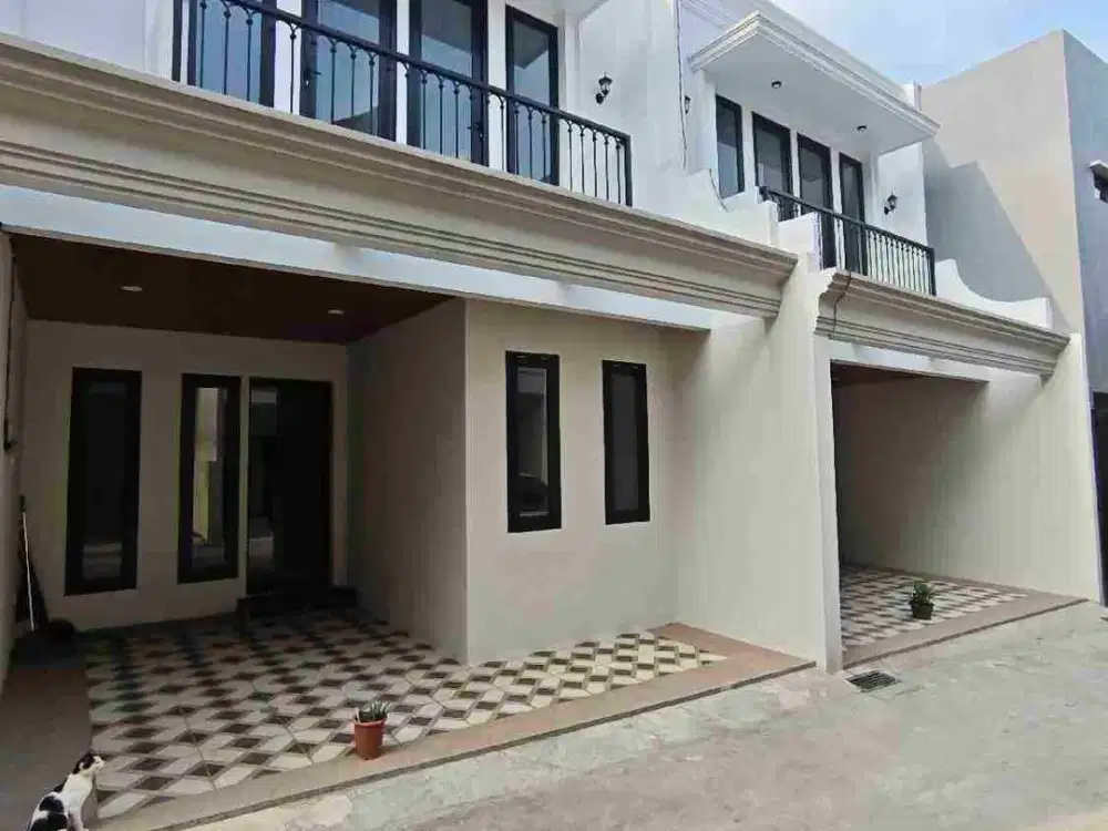 Rumah baru 1 M an siap Huni akses pinggir jalan utama