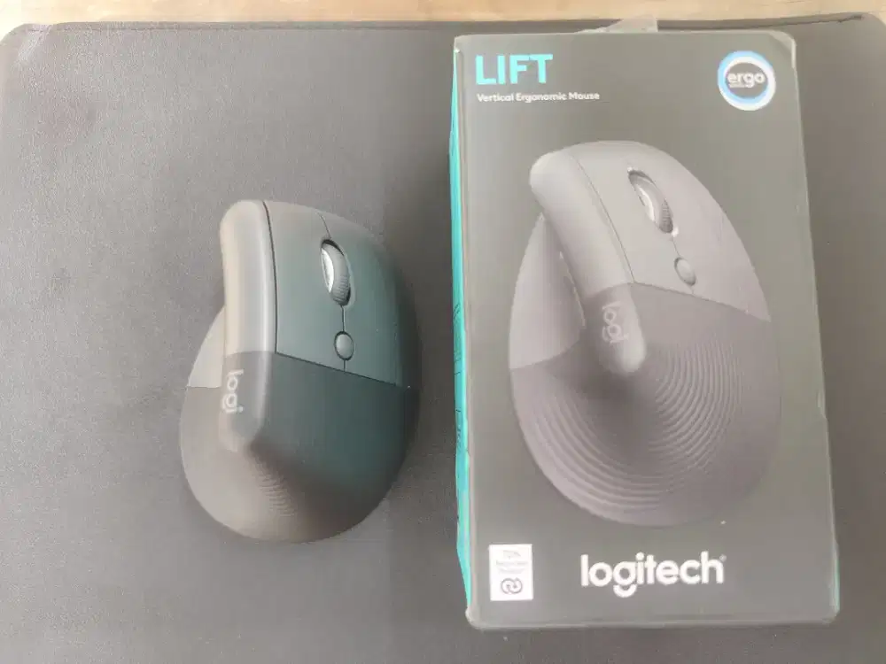 Logitech Lift Mouse Vertical Original Bluetooth Wireless Office Gaming