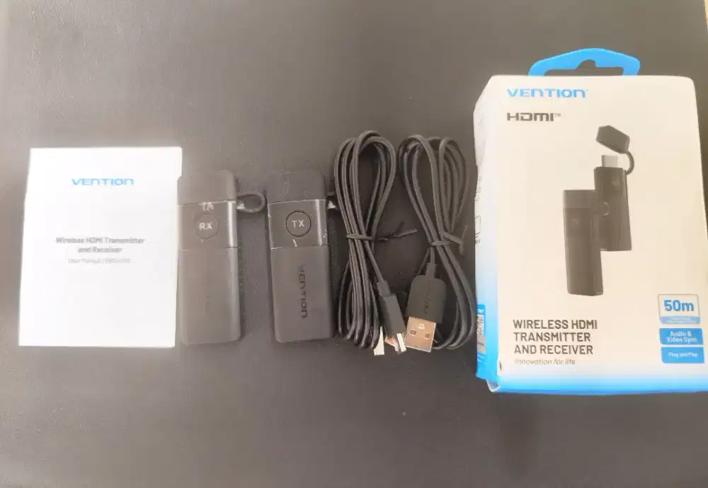 Vention Wireless HDMI Ori FullHD 60fps PC Laptop Alt Ugreen PX Nox