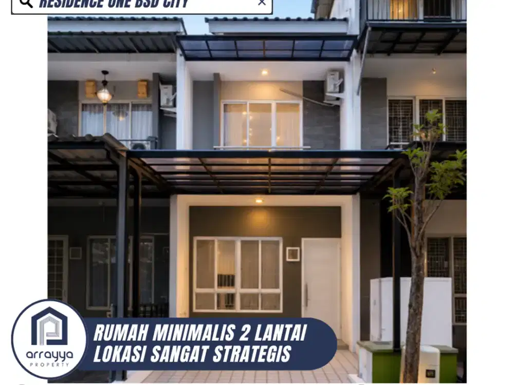DIJUAL RUMAH KONDISI TERAWAT SIAP HUNI DI RESIDENCE ONE BSD (MRB74)