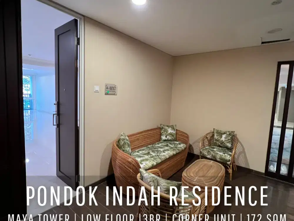 For Sell! Pondok Indah Residence Maya Tower Low Floor with Pondok Indah View
