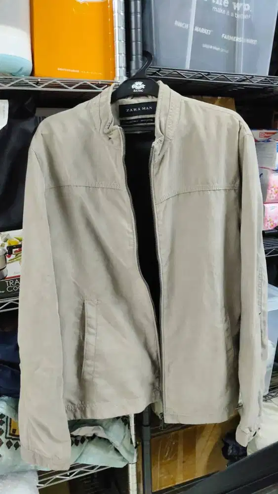 JAKET ZARA MAN SUEDE JACKET SECOND