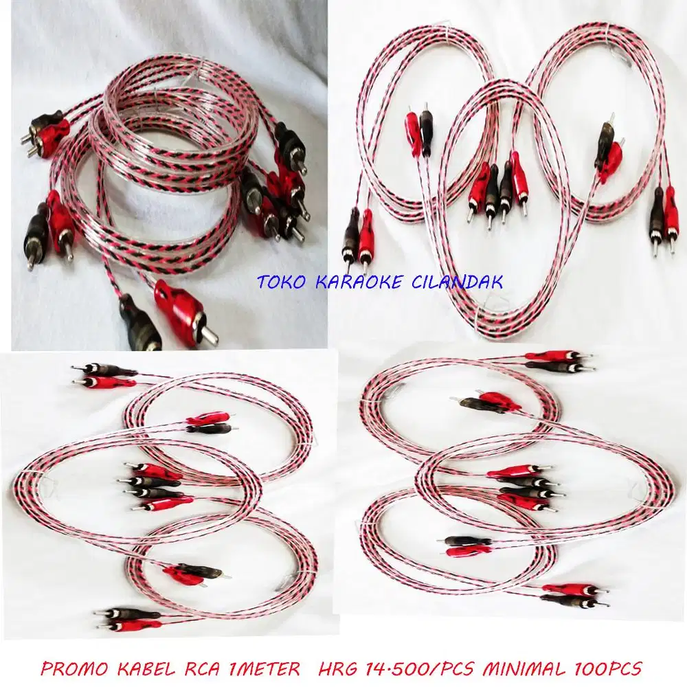 kabel RCA panjang 1m baru