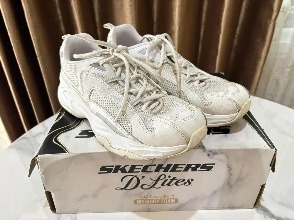 Skechers D'Lites 4.0-Best Night White/Silver